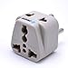 OREI Travel Adapter US to Denmark Plug Adapter - Type K - Universal 2 in 1 - CE Certified - RoHS Compliant - White (DB-20)