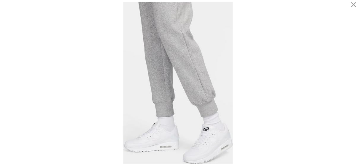 Nike W NSW Essntl Pant Reg FLC Sport Trousers, Mujer, dk Grey Heather/(White), S