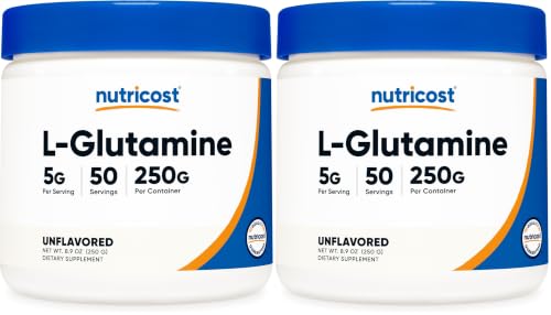 Image of Nutricost L-Glutamine Powder 250 Grams (Pack of 2)