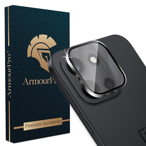 Image of ArmourPro Camera Lens Protectors for OnePlus Nord 6 5G Tough HD Individual Aluminum Alloy Lens Ring Cover, Scratch Resistant, Full Lens Cover| Black