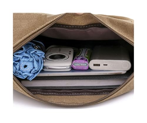 Small Vintage Messenger Bag, Small Canvas Messenger Bag for Men men Tablet Bussiness Briefcase Vintage Crossbody3