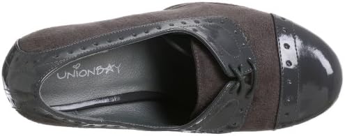 UNIONBAY Women's Punkster Oxford Platform Pump,Grey,8 M US | Image 4