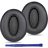 Adhiper Coussinets de Rechange HD 450BT pour Sennheiser HD4.50BT, HD 4.50BTNC, HD4.50SE, HD4.40BT, HD4.30G, HD4.20S, HD458BT, HD400S, HD350BT Casques - Cuir Protéiné Doux & Mousse à Mémoire (Noir)