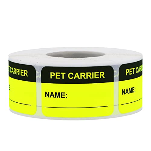 Pet Carrier Veterinary Labels 1 x 1.5 Inch 500 Total Stickers