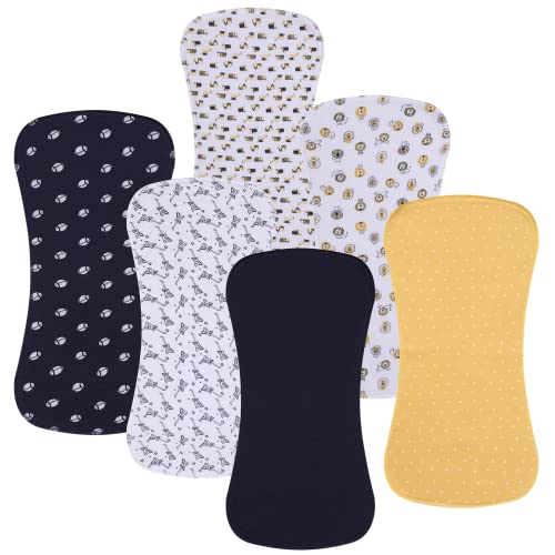 Image of Gelisite 5 Pack Cotton Baby Burp Cloths Extra Absorbent Soft for Baby Boys and Girls