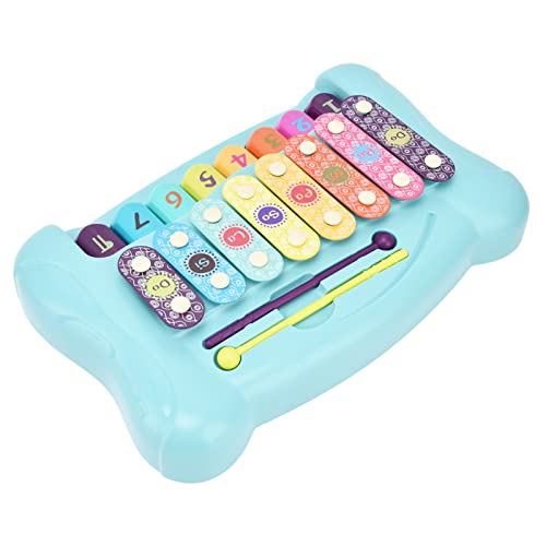 Bnineteenteam Juguete de Xilófono de Piano para bebé, Juguete de Piano de Xilófono Musical para Niños Pequeños (Azul)