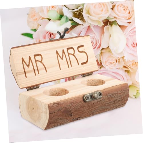 Boîte porte-bagues en lin de cérémonie et anniversaire de mariée - 5