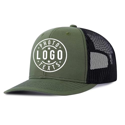 Personalized Baseball Cap for Men Women Customized Caps Design Your Own Logo Text Image Custom Trucker Hats for Sport Gifts Deep Green Hats 1