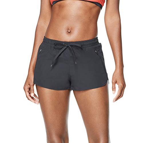 Speedo Women s Standard Swimsuit Bottom Short Length Boardshort, New Black, Large