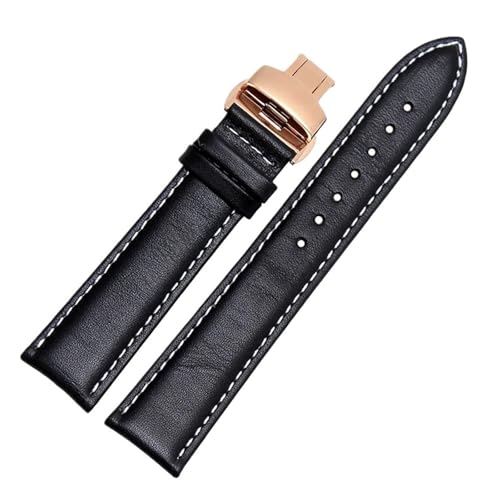 [ȓX] J[tXLU[EHb`oh 18mm 19mm 20mm 21mm 22mm 23 \tgXgbv o^tCobN rWlXEHb`ohɑΉ(Black W RG Fold,19mm)