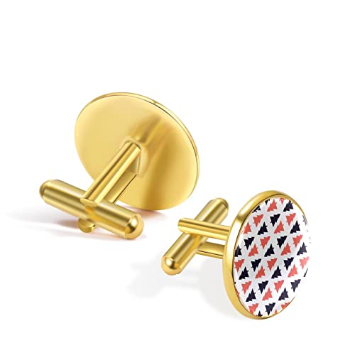 Kerstboom patroon Manchetknopen voor mannen set gepersonaliseerd - Image 4