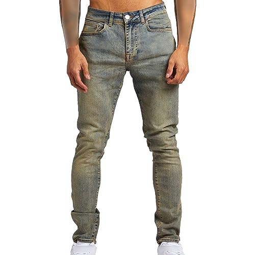 Jean sport stretch homme avec coupe droite confortable vintage