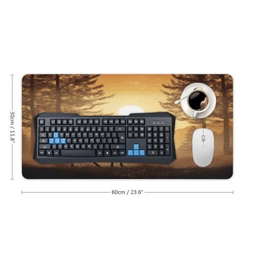 Alfombrilla para mouse grande con base de goma y diseño Elk miniatura 2