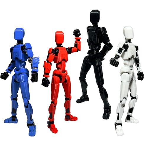 T13 Action Figure, Titan 13 Action Figure with 4 Types of Weapons and 3 Types of Hands, T 13 Action Figure Black, Nova 13 Action Figure, N 13 Action Figure, Dummy 13 (4 Colors as in the Picture)