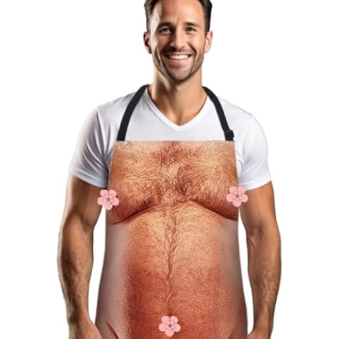 Banvih Funny BBQ Cooking Aprons Grilling Gifts - Valentines Day Gifts for Him - Kitchen Accessories | Unique Novelty Cover