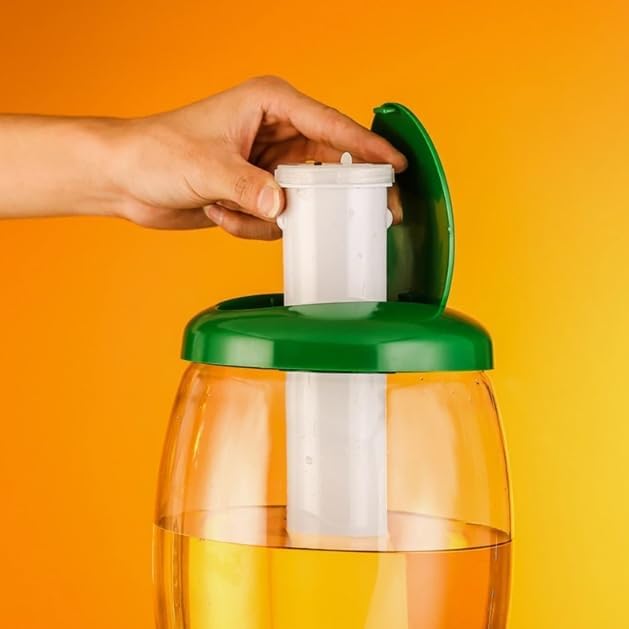 Dispenser Beer High Capacity Bar Glowing Beer Tower Water Juice Beverage Tabletop Home Bar Liquid Drinking 1.5l/0.39 Gallon (Silver color)