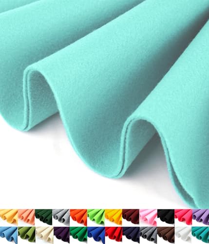 Image of Barcelonetta | Felt Fabric | 72 inch Wide | 1.6mm Thick | Acrylic & Soft | Felt by The Yard | Felt for DIY Crafts, Projects, Sewing (Aqua, 1 Yard)