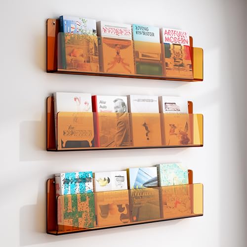Soporte para folletos en acrílico de pared organizador transparente premium