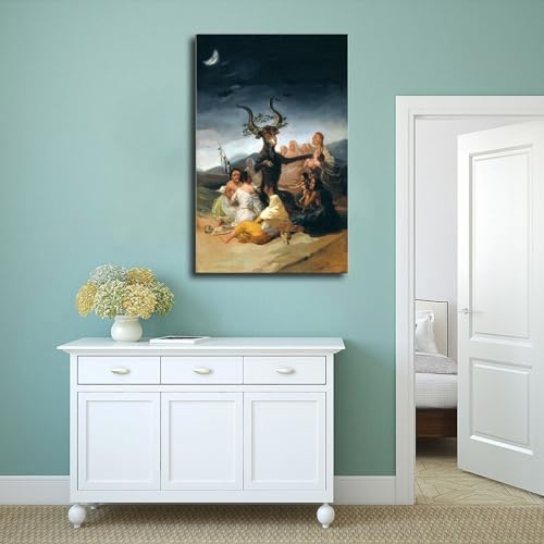 Witches of Sabbath Goya poster sur toile idée cadeau esthétique