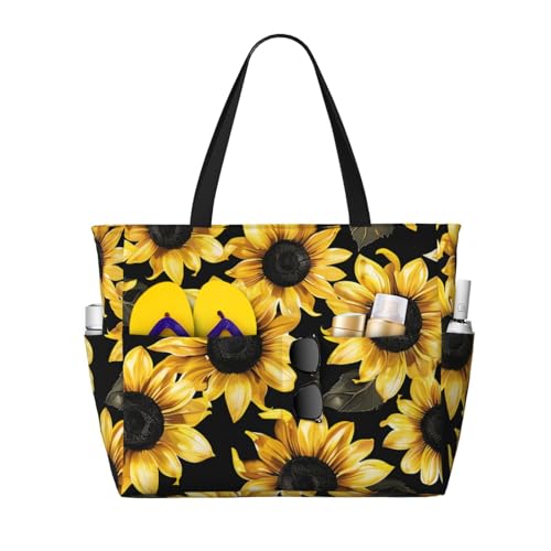 Waterproof Beach Bag for Women Sandproof Beach Tote Bags Large Capacity Swim Pool Bag Foldable Travel Duffel Bags