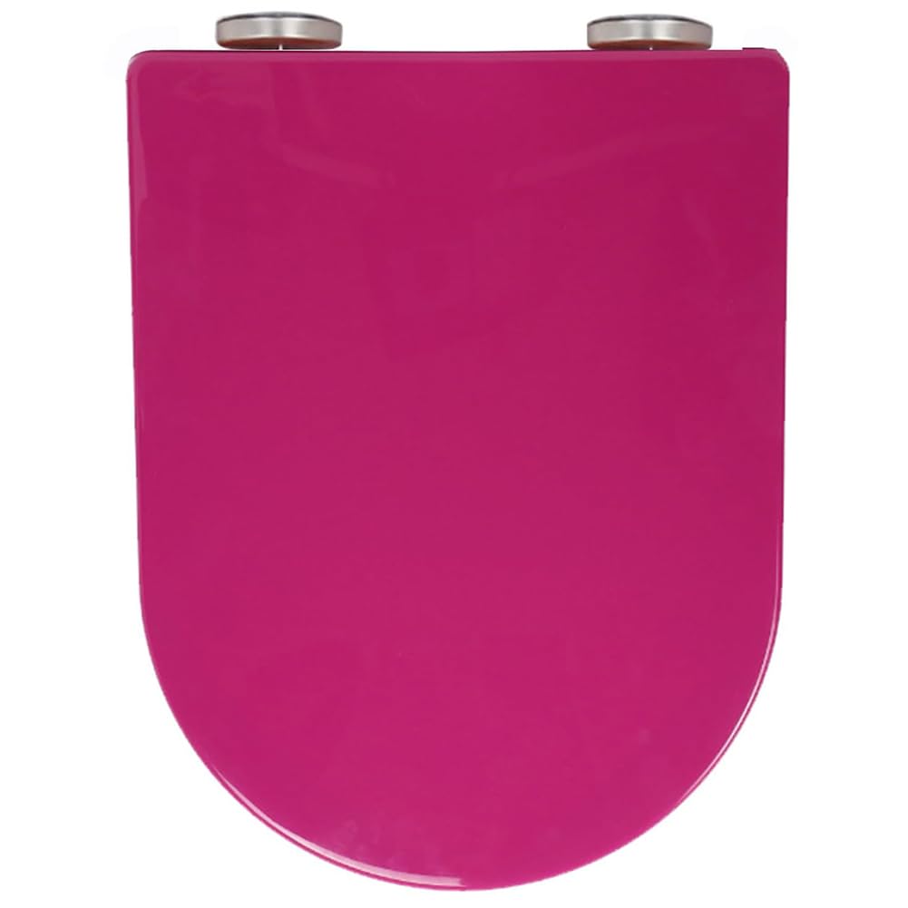 Ldhsjh Fuchsia Soft Close, Close Slip Resistant, Quick Release, Easy Clean, Ergonomic Design, Adjustable, Lightweight, Durable, Portable, User-Friendly, Compact, Toilet, Seat, Colorful, Anti