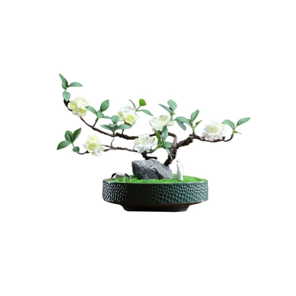 CHENGAIJIAN Artificial Bonsai Tree, Artificial Bonsai Tree-Fake Plant in Pot Artificial Plants for Indoor Desktop Display
