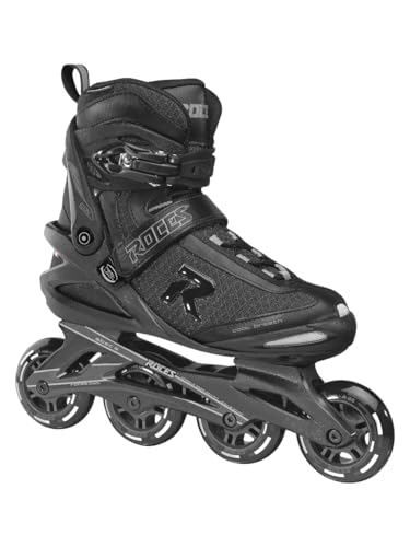 Roces Icon   Patines en línea para Hombre, Color Negro y Gris Oscuro, 39