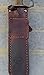 WW1 WW2 Trench Knife 1918 Leather Sheath (Brown, Straight Up Down)