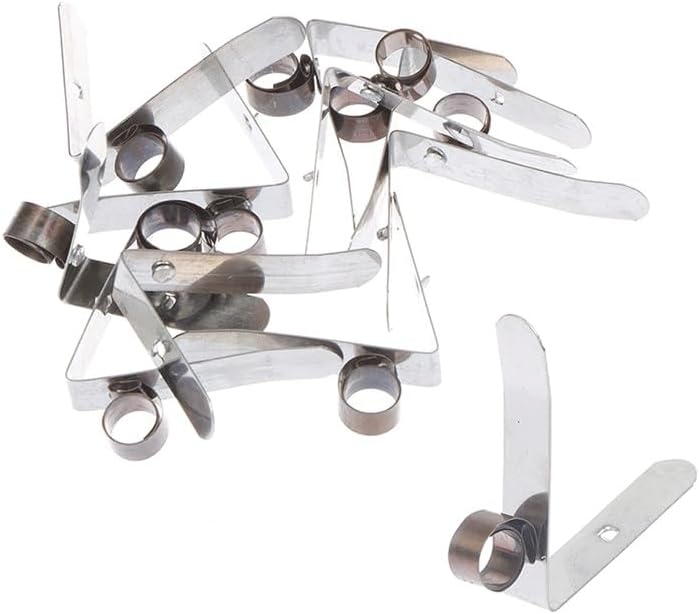 10Pcs Stainless Steel Carbon Brush Holder 7mm Dia Spring Clip Assemblies for Workshop and Garage Use