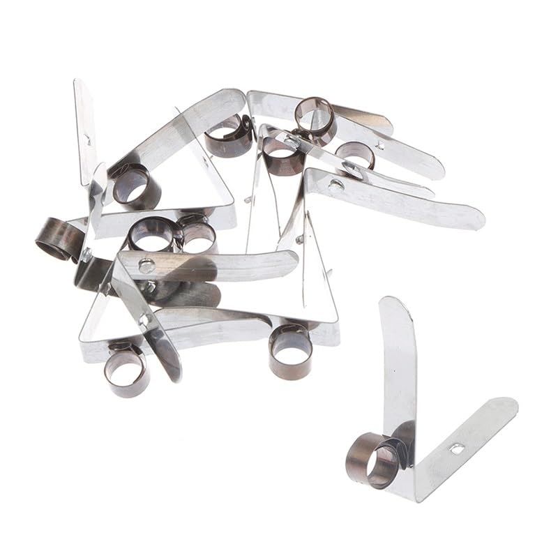 10Pcs Stainless Steel Carbon Brush Holder 7mm Diameter Spring Clip Assemblies for Factory and Workshop Use