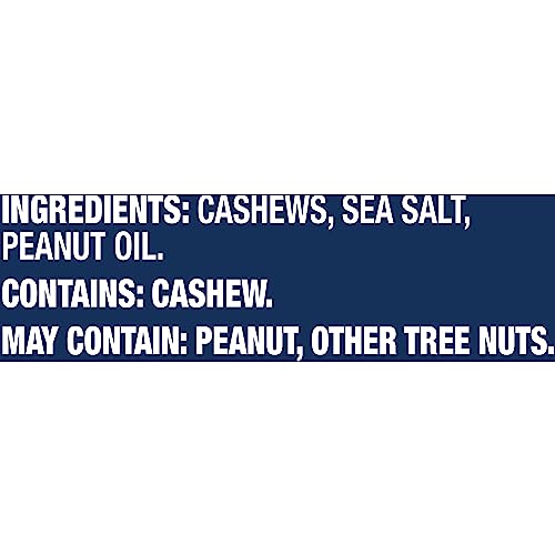 PLANTERS Fancy Whole Cashews with Sea Salt, 10 oz. Resealable Jar - Made with Simple Ingredients - Good Source of Vitamins and Minerals - Kosher (Packaging May Vary)