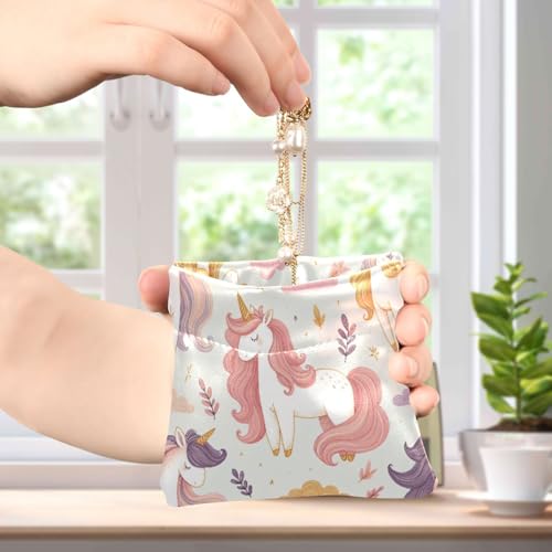Cute Horse Coin Purse Leather Pouch Change Purse, Squeeze Coin Pouch for Cards, Keys & Lipsticks, Unisex4