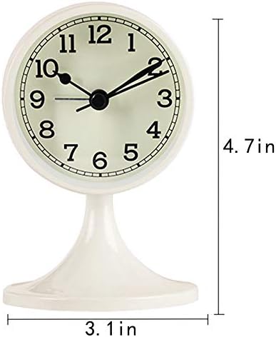 Miniatura 2 de Sherry Nightlight Despertador redondo Silencioso Despertador Mesita de noche Reloj de viaje sin tictac