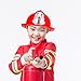 1PC Kids Fire Safety Helmet Toy, Red Plastic Fireman Hat for Cosplay, Role Play, and Dress up, 11.02x9.05x4.72 Inches, 2PCS Pack