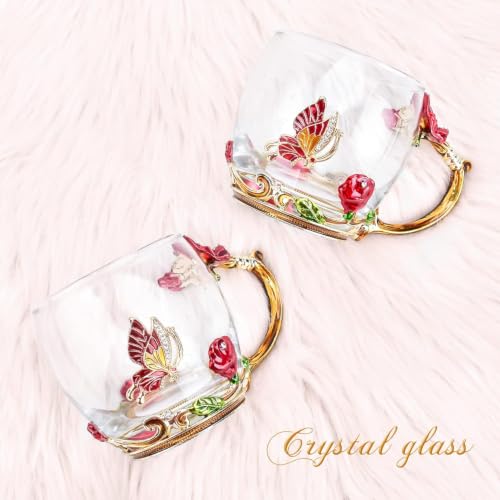 Tea Cup Glass Coffee Enamels Mug - image 8