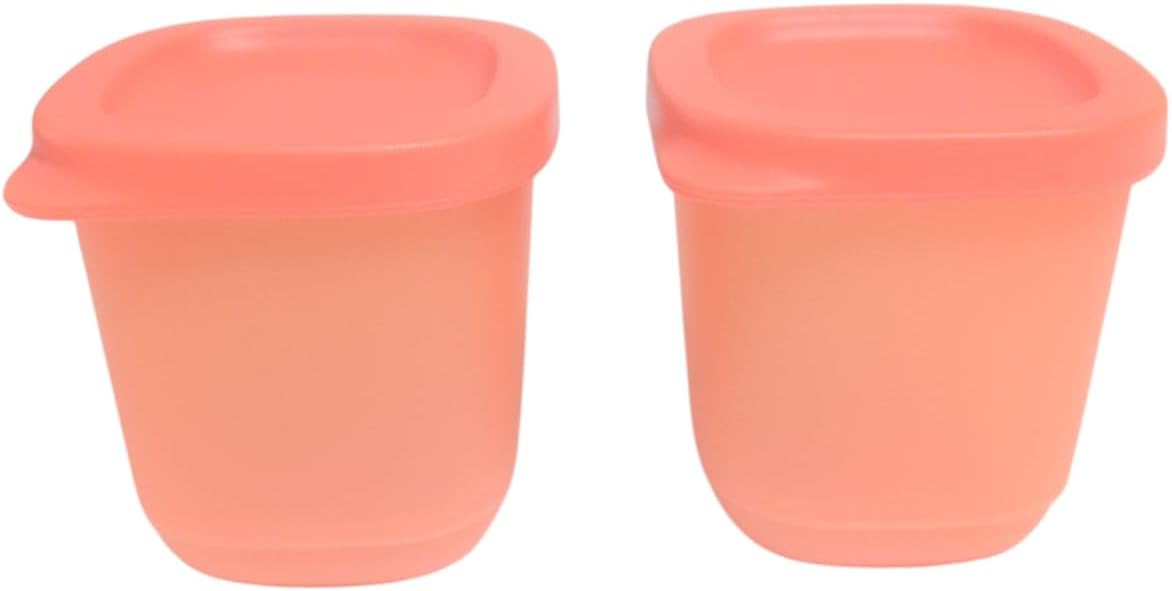 Tupperware Fridge Gnome Midgets 60 ml Mini Set Liliput Cup Gnome Cup Minis (Orange, 2 x 110 ml)