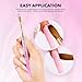Kiara Sky Pink Crystal Acrylic Nail Brush - Professional Nail Cleaner Tool - Nail Kolinsky Brush for Women - 100% Kolinksy Hand Crafted Nail Tools - Long Lasting Nail Cleaning Brush, #10