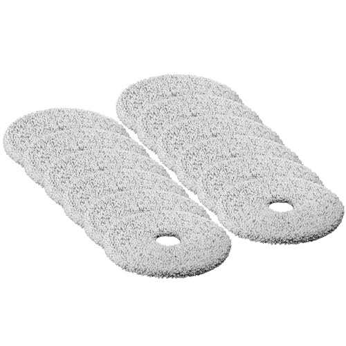Image of 12 Pack Mop Pads for Ecovacs Deebot X1 /X2 /T10 /T20 /T30 /N30 /T50 Robot Vacuum | Washable Reusable High Density Microfiber Mopping Pads, Strong Absorption, Tool-Free Install, Durable Deep Cleaning Mop Cloth
