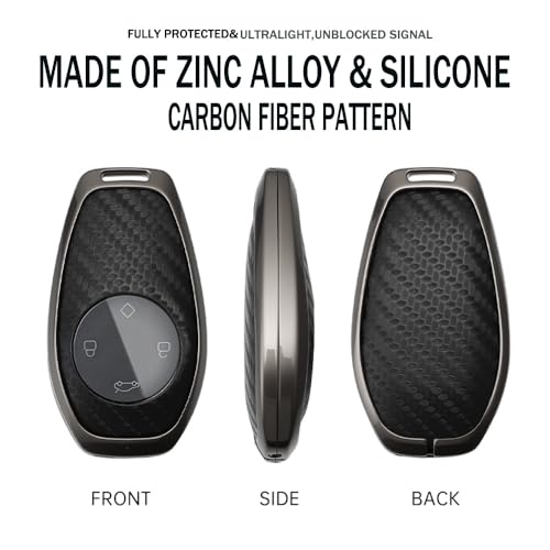 Protector para llave de coche Leapmotor T03 con acabado premium texturizado a cuadros 7
