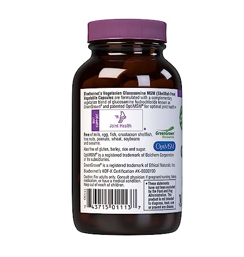 Bluebonnet 743715011137 Vegetarian Glucosamine Plus Msm Supplement thumb #2