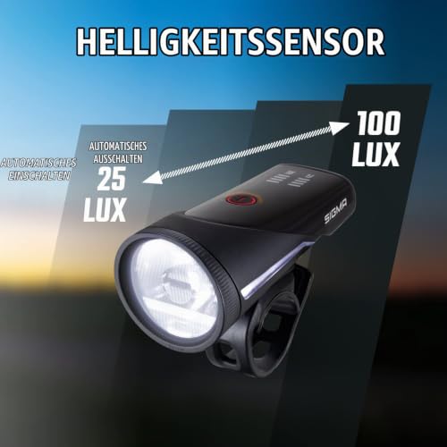 SIGMA Aura 100/Blaze Link(Silikonhalterung)|StVZO konform mit LINK Funktion | LED...