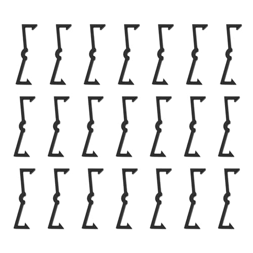 EMSea Lot de 100 crochets de fixation en plastique pour panneaux perforés de 6,35 mm et 0,35 cm