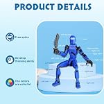 10 figurines d'action T13 (assemblage requis), figurine d'action Titan multi-articulée détachable avec 10 couleurs, figurine d'action 3D imprimée Dummy 13 avec accessoires pour décorations de bureau de collectionneurs, DIY