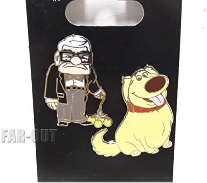 Amazon カールじいさんの空飛ぶ家 カールと犬のダグ ピン テーマパーク限定 Carl Fredricksen Dug バッジ おもちゃ