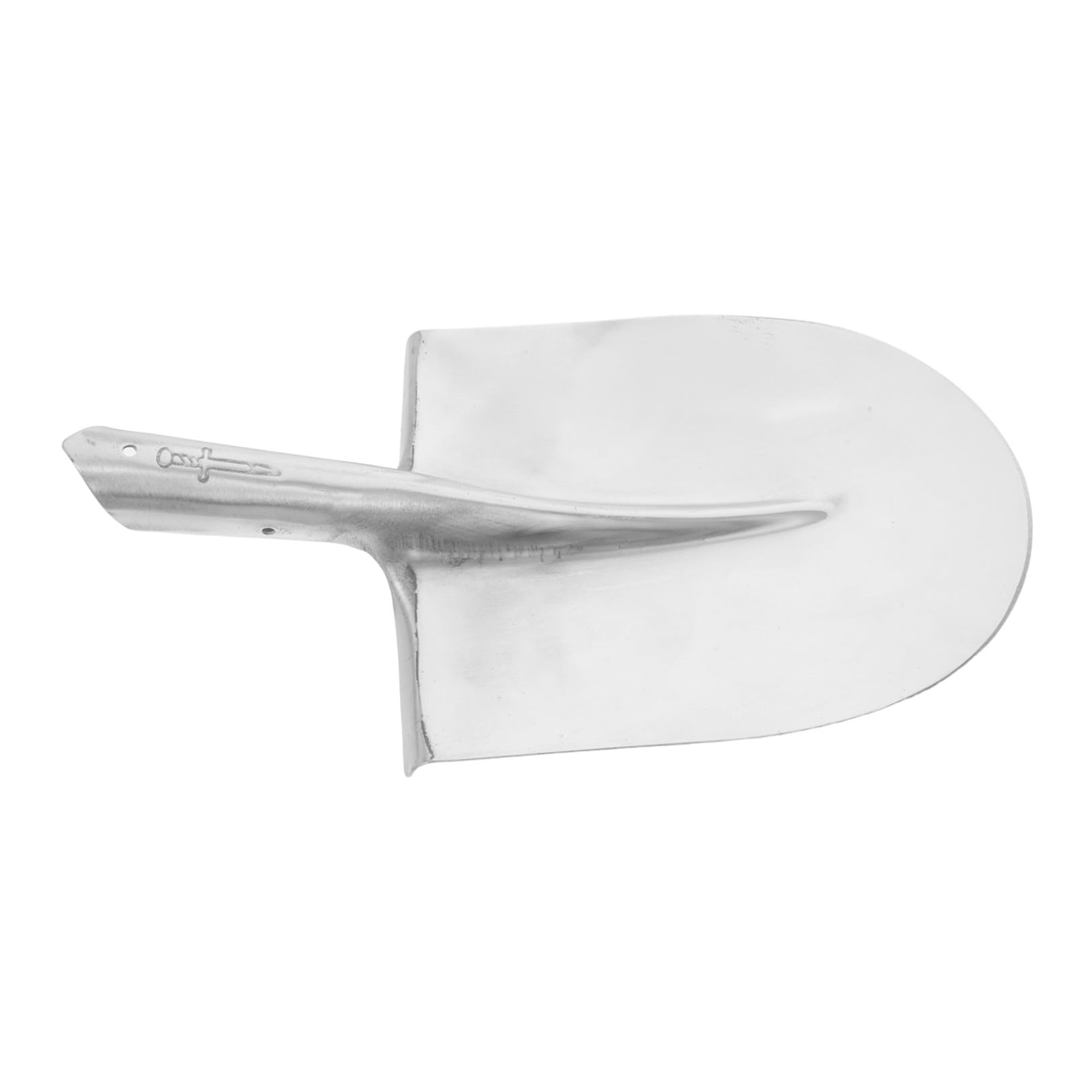 NUOBESTY Pala de Acero para Agricultura Borde Redondeado, Color Plata, Resistente y Fácil de Instalar para Plantar y Hacer Zanjas Suelo