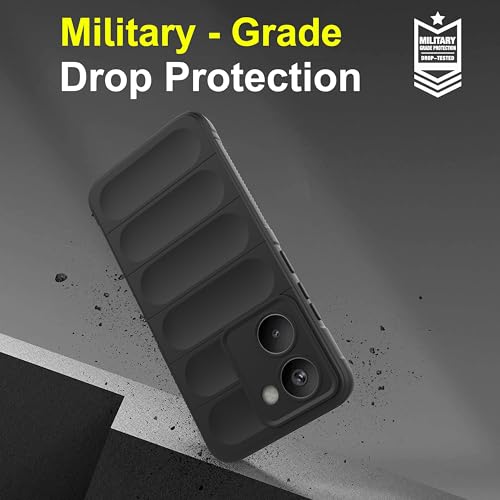 Image of amazon basics Back Case Cover for Realme P3 Ultra 5G | Compatible for Realme P3 Ultra 5G Back Cover | Liquid Silicon Magic Case with Camera Protection | Black