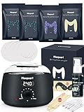 Maxpearl Digital Waxing Kit - Women Men Hard Wax Melt Warmer Kit for Hair Removal - Sensitive Skin, Eyebrows, Face, Underarms, Brazilian, Bikini, Legs