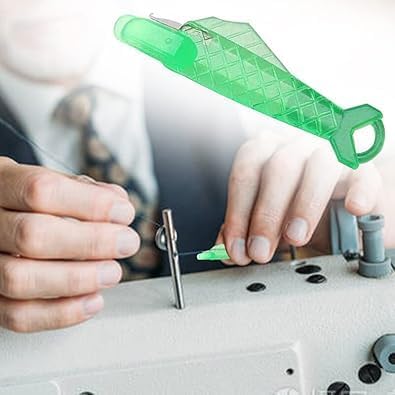 10 Pcs Green Fish Type Needle Threader Sewing Machine Threader Stitch Insertion Tools Quick Simple Threader DIY Sewing Accessories Tools