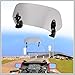 RATCHROLL 28.5cm Motorcycle Windshield Motorcycle Wind Deflector Grey Lens Adjustable Clip Windshield Extension Universal Fit for Most Motorcycle Scooter Replacement Car Parts