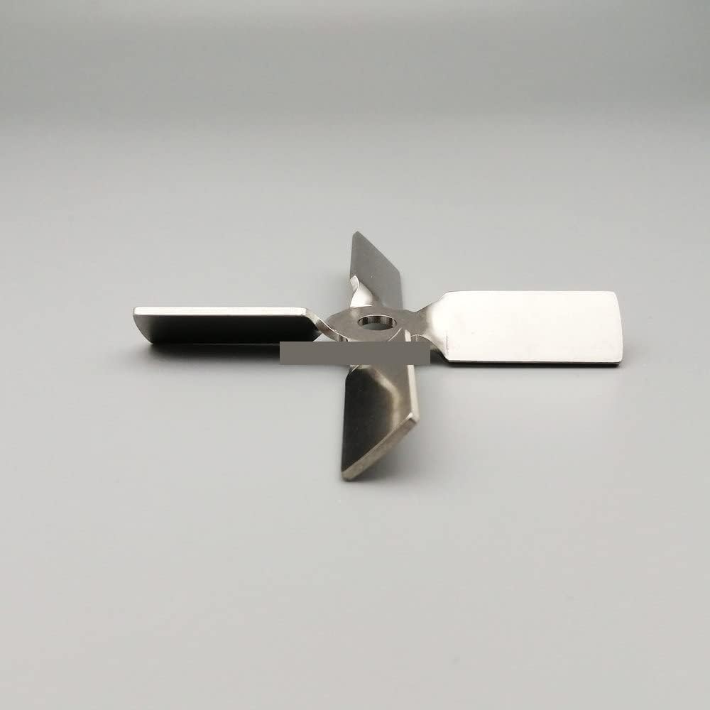 Pala di dispersione da laboratorio, Asta di agitazione for miscelatore da laboratorio a quattro pale in acciaio inossidabile 304, 45 gradi, diverse dimensioni(100mm)